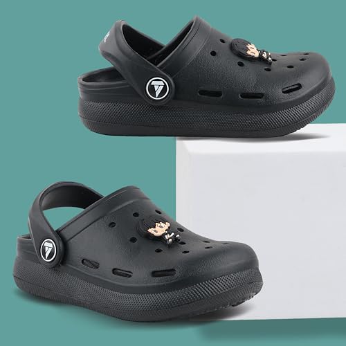 Image of FUEL Hooper Lightweight & Comfortable Pull-On Casual Clogs with Cushioned Footbed for Kids