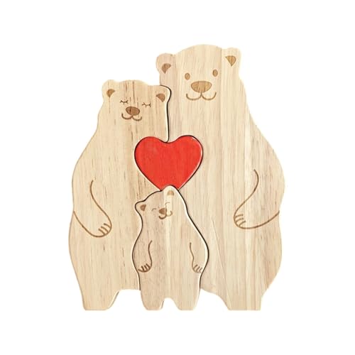 Decoración de madera de oso con acabado artesanal premium 6