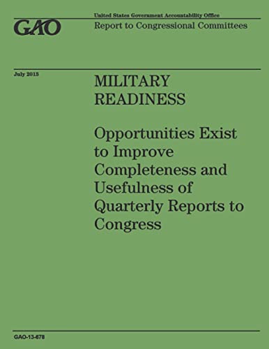 Military Readiness: Opportunities Exist to Impr... 1503215229 Book Cover