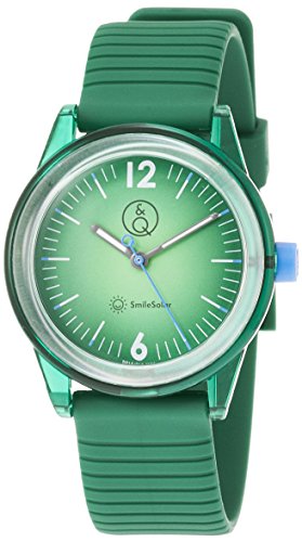 Preisvergleich Produktbild Q&Q SMILE SOLAR Unisex Armbanduhr Green RP18J012Y