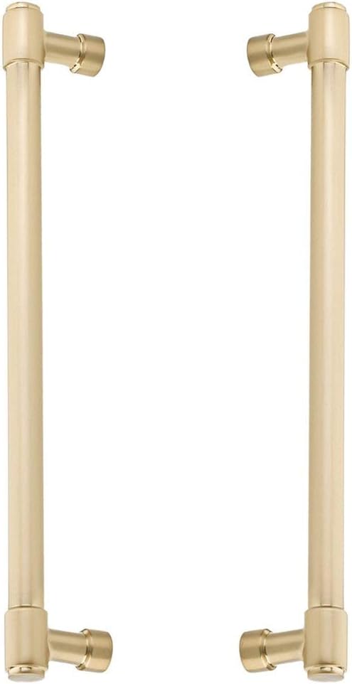 Emtek Jasper Appliance Pull Available as Back to Back in 2 Sizes and 6 Finishes - BTB86693US4 - (Center to Center 12, Satin Brass - US4)