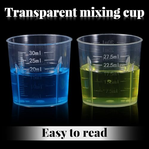 20 vasos plásticos medidores 30 ml transparentes miniatura 3