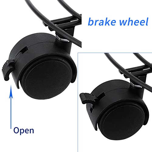 Sinjeun 4 Pack 10.6 Inch Metal Plant Caddy, Rolling Potted Plant Dolly, Flower Pots Plant Stand With Lockable Wheels For Indoor And Outdoor Planter Pots, Load 110Lbs, Black #TOP3