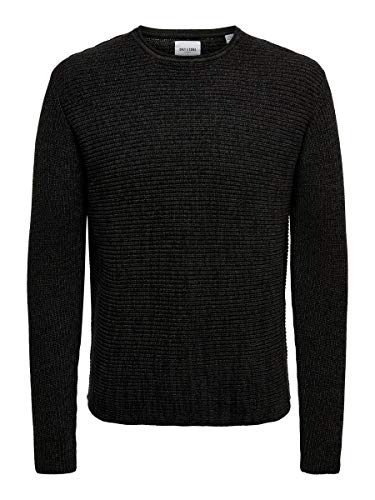 Preisvergleich Produktbild ONLY & SONS Male Strickpullover Detailreicher XXLBlack 2