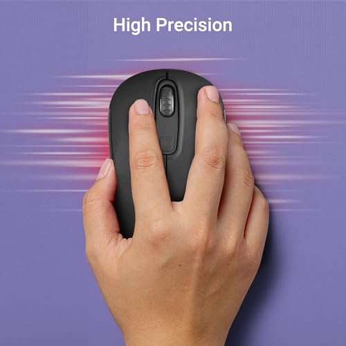 ZEBRONICS Dash Pro 2.4GHz Wireless Mouse, Upto 1600 DPI, 3 Level DPI, High Precision, Power Saving Mode, Comfortable & Lightweight, for Mac |... - Image 6