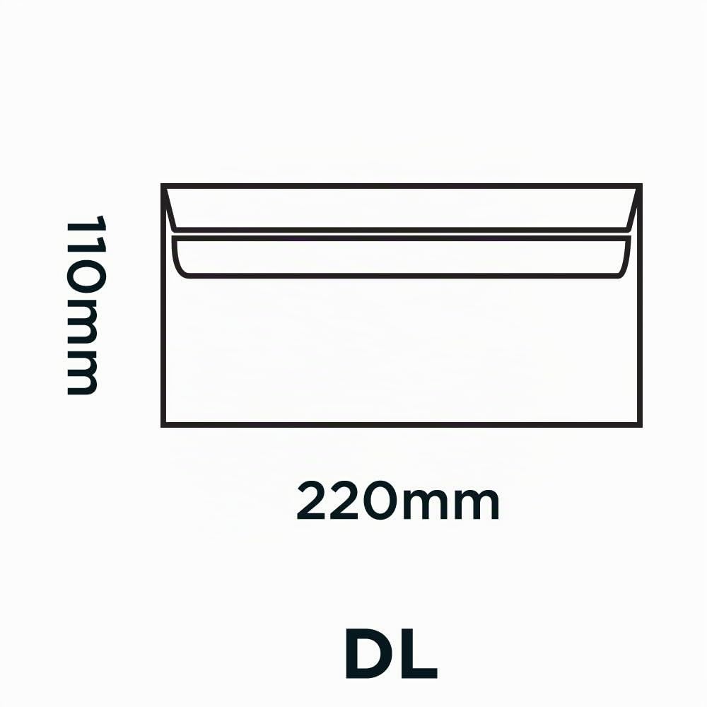 Blake Everyday Buste Autosigillante 110 x 220 mm 90 g/m2 Bianco Confezione da 50