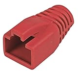 PRO SIGNAL PELR0211 RJ45 Zugentlastungsstiefel, Rot, 5 Stück