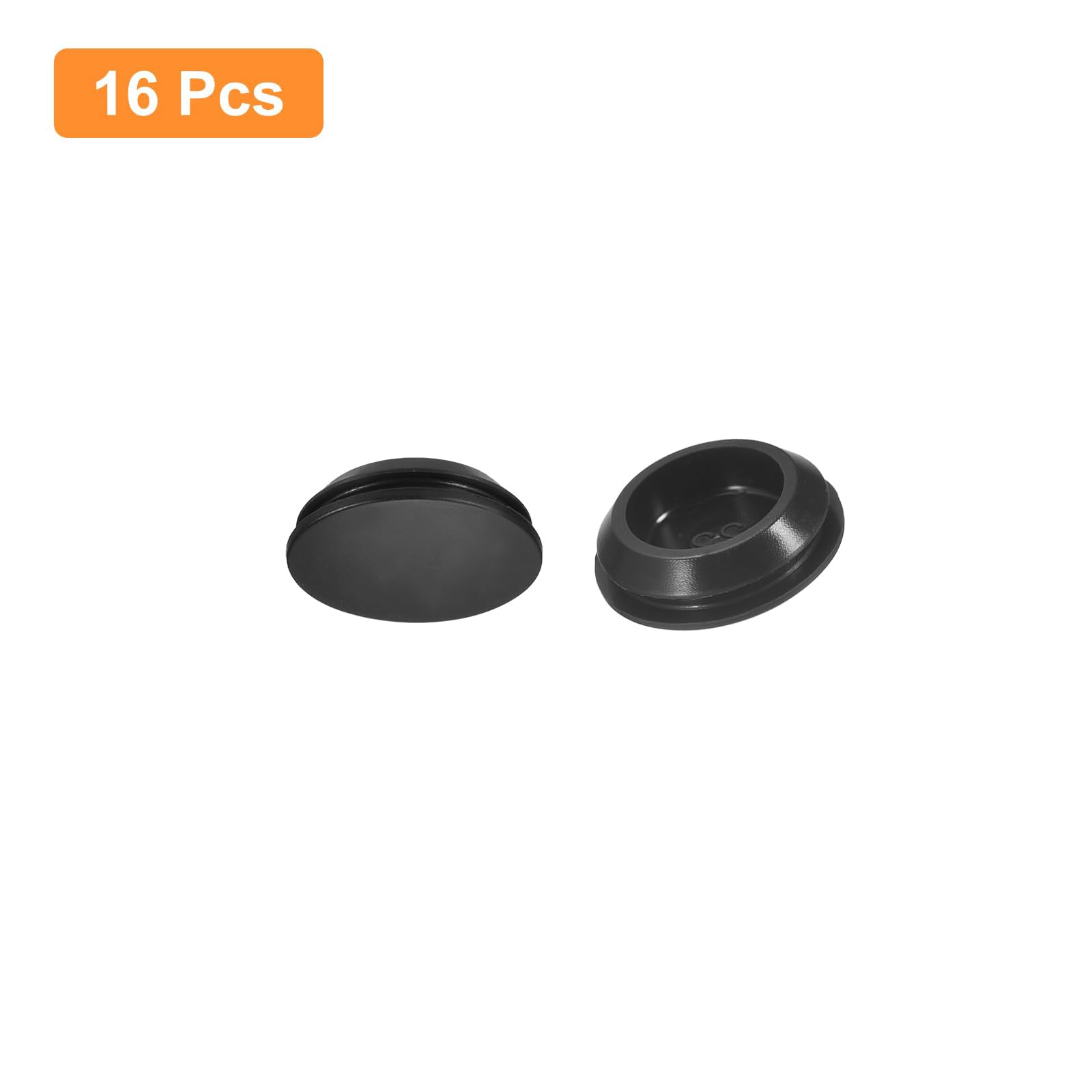 TA-VIGOR 16Pcs Silicone Snap in Locking Hole Plugs, Rubber Panel Seal Cover Flush Type Panel Round for 22-24mm Hole - Image 3