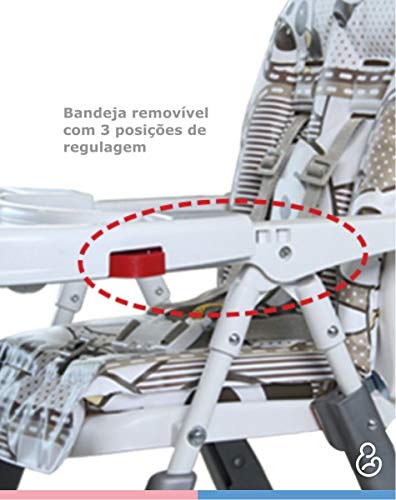 Cadeira de Refeição Alta Premium, Galzerano, Real, Até 15 kg