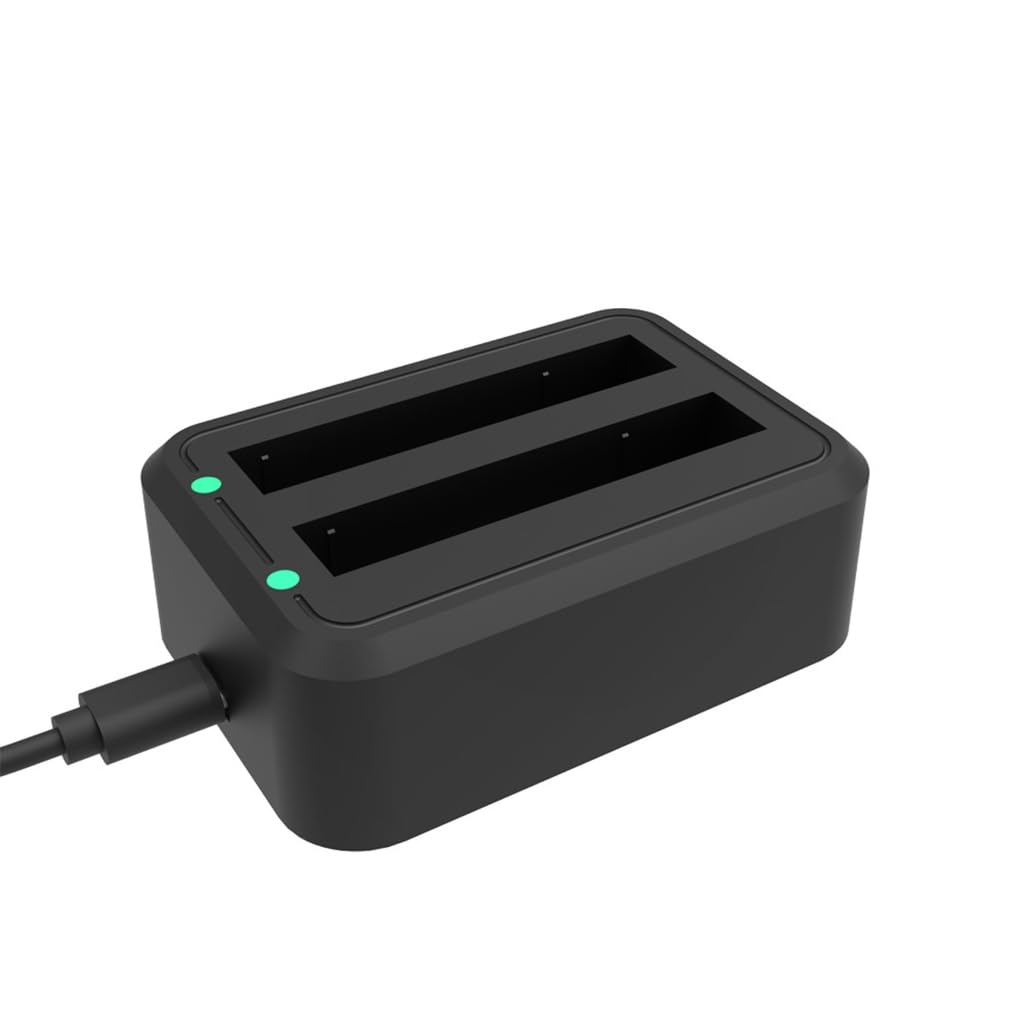 Two Slot Fast Charger Dock ABS Battery Charging Hub For 360 Action Camera