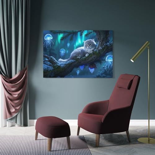 Chat Impression Sur Toile Murale - Apportez de la Douceur à Votre Décoration - 4