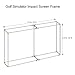 TheTerakart Golf Flat Frame Self-Standing Indoor/Outdoor Golf Frame Corners 25mm and Projection Impact Screen (Corners Only)
