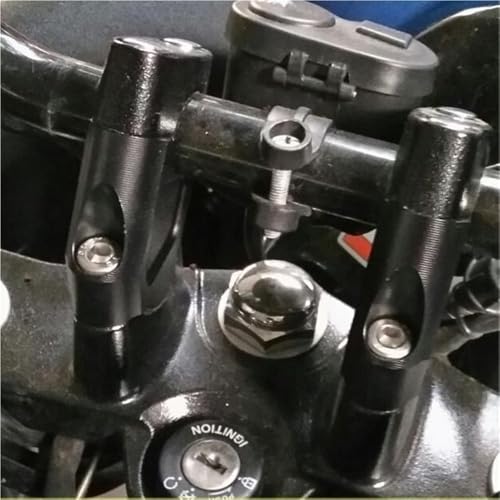 Réhausseur de guidon pour Hyosung GV300S argent avec déport