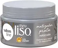 Salon Line, Máscara Matizadora, Meu Liso Prata, Vegano - Para Cabelos Lisos, 300g