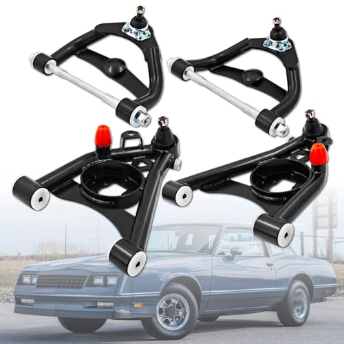 For 1978-1988 G-Body & 1982-2004 S10 Tubular 2WD Front Upper Lower Control Arms Suspension Kit 9161988