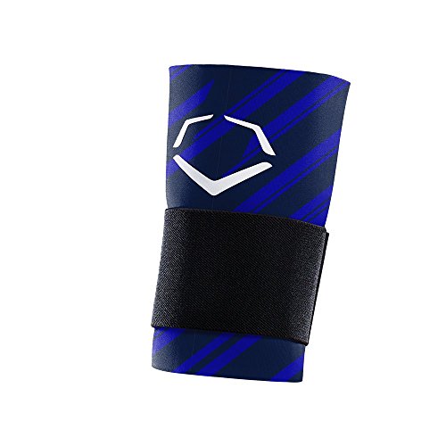 EvoShield MLB Speed Stripe Wrist Guard with Strap, Navy, Small