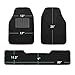 FH Group Automotive Floor Mats - Carpet Floor Mats for Cars, Universal Fit Full Set, All Purpose Car Floor Mats, Carpet Protector Mat for Most Sedan, SUV, Truck Floor Mats Black