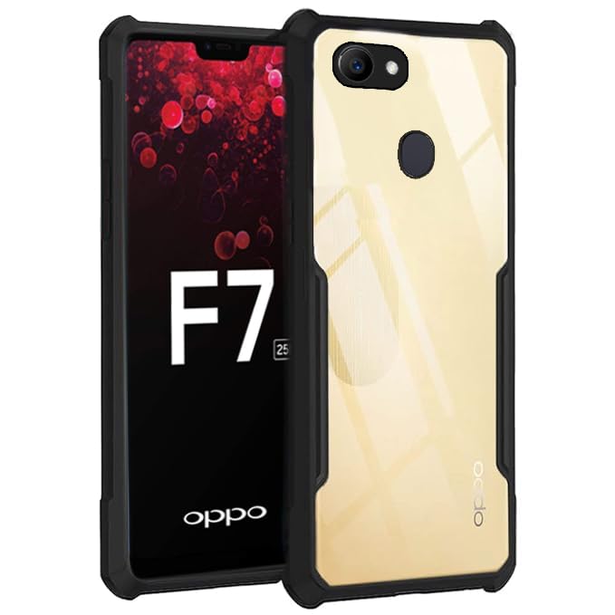 amazon basics Hybrid Camera Protection Transparent Hard Back Case Cover for Oppo F7 (Sides Black) (B0CVL8N7ZN) Amazon Price History, Amazon Price Tracker