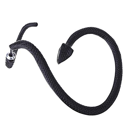 4-6 Pieces Vintage Snake Ear Cuff Earring Set Punk No Piercing Dragon Bat Crow Ear Climber Retro Stud Wrap On Ear Cartilage Clip Earring Jewelry For Women Men -4 Pcs Black #TOP4