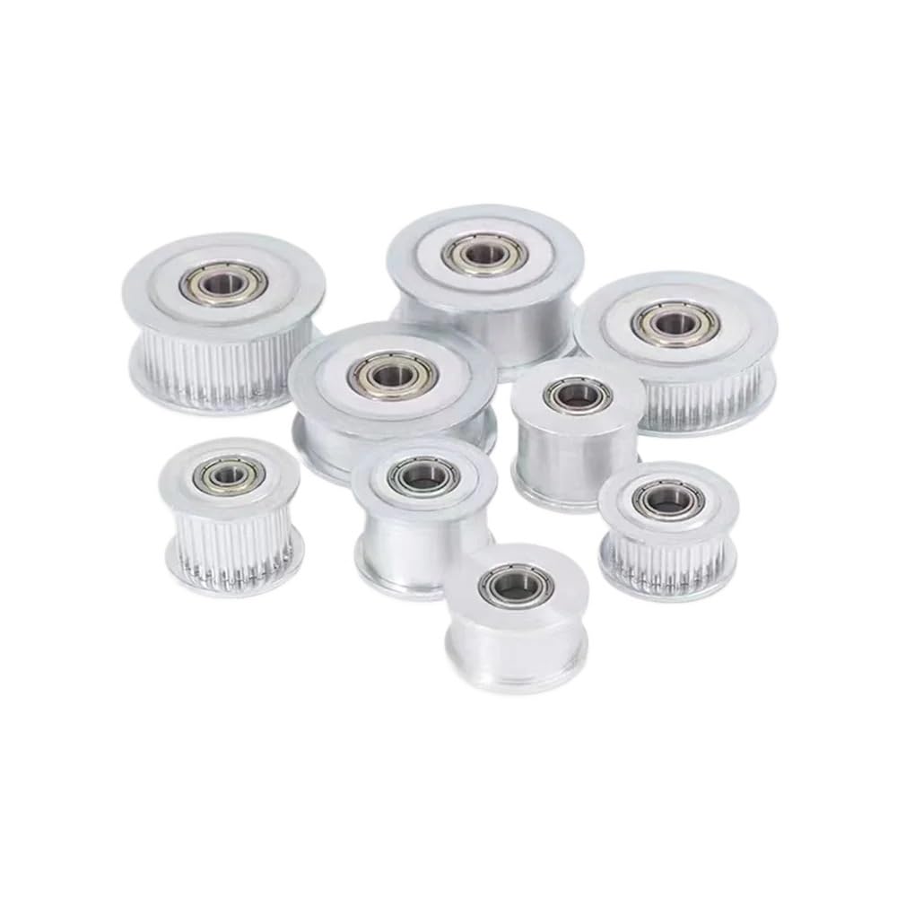 1 2 3 5 10 sztuk HTD 15 zębów napinacz koło pasowe luźne otwór 3/4/5mm-8/9mm pasuje szerokość paska 6mm prowadnica łożyska regulująca koło synchroniczne(9mm Smooth 16mm OD,3pc width 6mm)