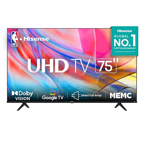Hisense-Pantalla 4K de 75' 75A7K Google TV Dolby Vision HDR
