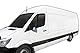 | GP Windabweiser Regenabweiser Passend Für Sprinter W906 2006-2018, Schwarz, Getönt, Set 2-Teilig, Aerodynamisch, Einfache Montage, Befeistigung mit Clips