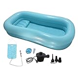 ZNALDP Medical Inflatable Bathtub for Shower, Bed Bathing for Elderly Bedridden Patients, Full Body Bed Bath...