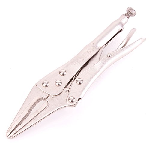 6.5" Long Nose Mole Vise Grips - for Tightening, Clamping, Twisting and Turning