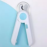 Bewinner LED-Nagelknipser für Haustiere, Sicheres Prallblech-Design für Kleine Hunde, Katzen, Kätzchen, Welpen, Heimpflege, Kunststoffmaterial (Blue)