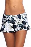 La Blanca Women's Skirted Ruffle Hipster Bikini Swimsuit Bottom Swimwear, Monument of Zen, 6