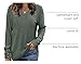 WIHOLL Fall Outfits for Women 2025 Womens Sweaters Lightweight Long Sleeve Shirts for Women Plus Size Business Casual Tops Vneck Teacher Shirts Outfits Maternity Clothes Tunic Green