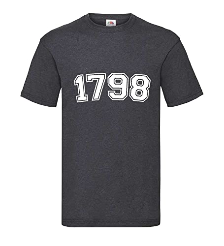 T-shirt pour homme gris foncé XXXL en coton confortable