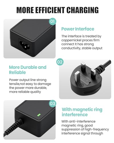 14V 3A AC Adapter for Samsung SyncMaster 15"-27" TFT LED LCD Monitors, 42W Power Supply, 6.5 * 4.4mm Connector, Compatible with Samsung Monitors and TVs - Image 2