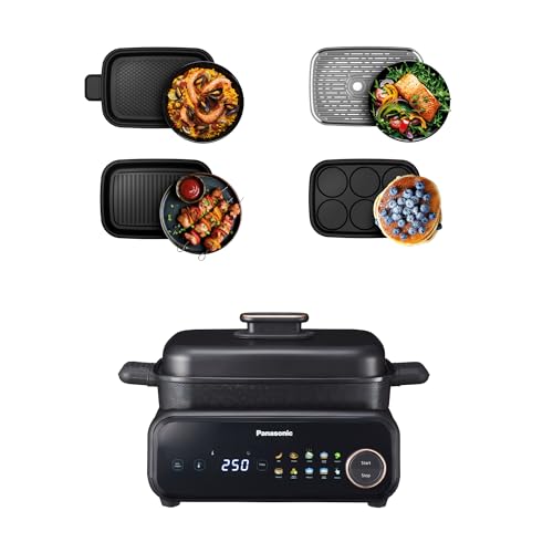 Panasonic NF-GM400 Multi-Cooker Elettrico 4 in 1, Griglia...