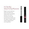 Elizabeth Mott Black Volumizing Smudge-Proof Mascara-Cruelty Free Lengthening Fiber Mascara with Hourglass Wand-Water Resistant, No Clump, Amazing Eyelashes, Safe with Lash Extensions, Full-Size 8 ml