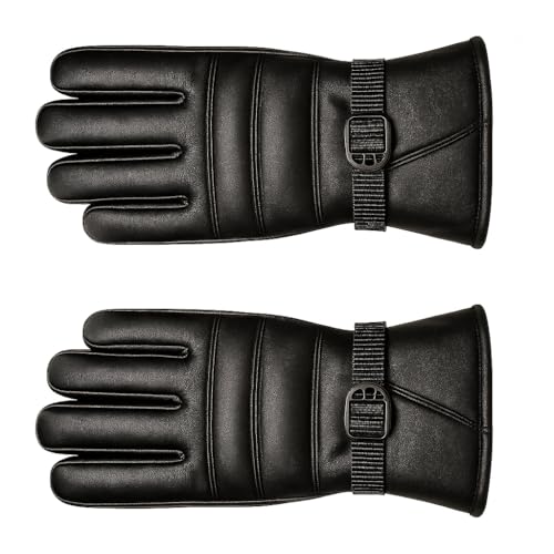 Image of TLN Genuine Leather Gloves for Men | Premium Soft Driving, Biking & Winter Gloves, Warm, Stylish & Durable Hand Gloves for Outdoor & Daily Use