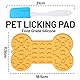 Minging Schleckmatte Hund Katze, 3 Stück Hunde Katzen Schleckmatte Mit Saugnäpfen Mit Spachtel Und Pinsel Für Baden Pflegen Und Training Für Welpen Leckmatte Katze Klein Leckmatte Hund