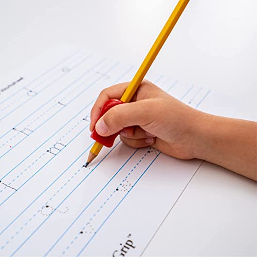 The Pencil Grip Pegas de lápis com glitter, auxiliar de escrita ergonômico universal para destros e