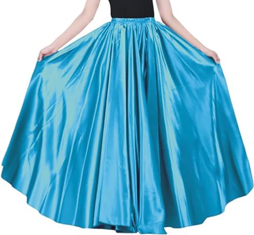 Image of Radhika 'n' Dhaanya creation Women's Silk Fabric Double Umbrella Lehenga Skirt Flare 8 to 9 mtrs.
