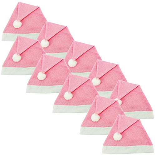 Ciffre 10 Stück im Set Weihnachtsmütze Nikolausmütze Winter Mütze...