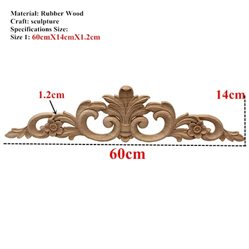 Moulure bois décorative 60x14cm pour customiser vos portes et placards