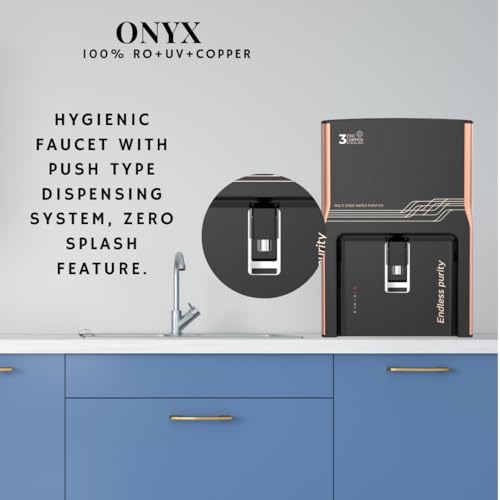 Image of AQUAULTRA Multi-Stage RO+UV+Trio Copper+Zinc+Alkaline Water Purifier for Home | 9L Transparent Tank | ISI Certified RO Water Purifier Filter | 13-15 LPH | For Modular & Smart Kitchens