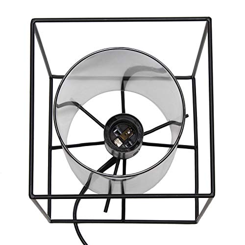 Elegant Designs LT2069-SMK Small Exposed Glass and Metal Table Lamp, Black and Smoke by Elegant Designs - Image 6