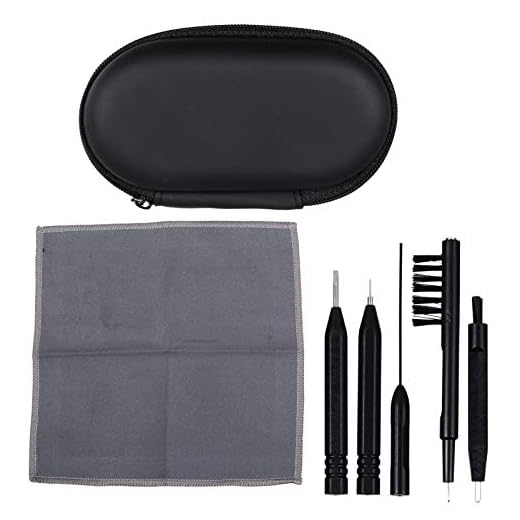POPETPOP 6 Peças de Limpeza de Ventilação Limpador de Aço Escova de Chave de Fenda E Panos de Microfibra Com Loop de Cera E Estojo de Transporte Rígido