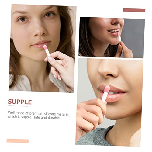 Cepillos de silicona para labios Healeved con estuche antipérdida de maquillaje 4