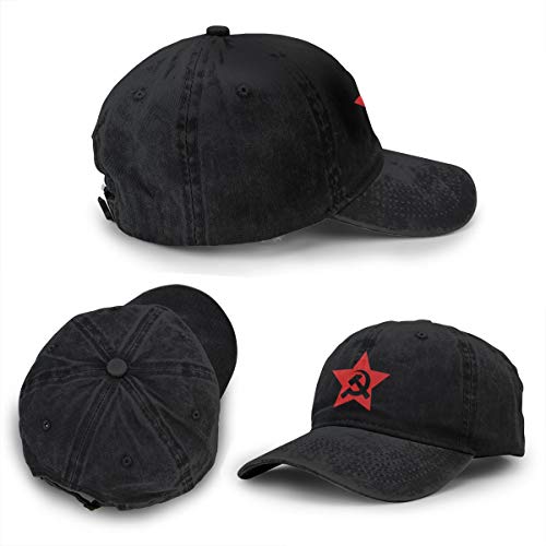 MOCSONE Communist USSR Hammer Sickle Unisex Adult Baseball Hat Sports Cowboy Cap Men Women Snapback