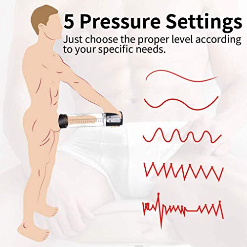 WFJNB Masturbatie-Seksspeeltjes Voor Mannen, Automatische Penisvacuümpomp Met 5 Drukinstellingen, Elektrische… - Afbeelding 3