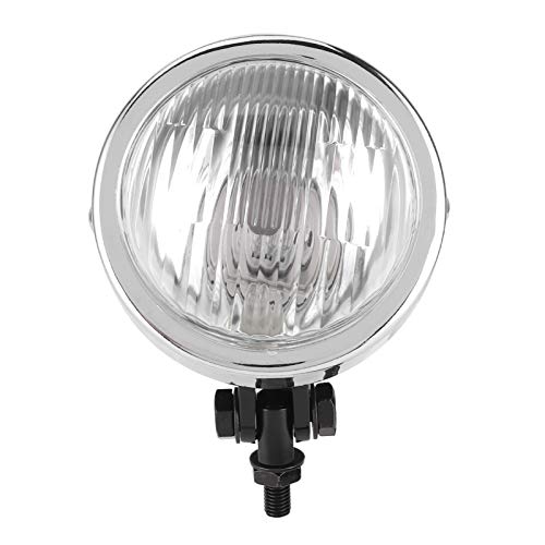 Motorcycle Headlight, 12V 60W Retro Motorcycle Headlight, High Low Beam Bright Motorbike Running Light, Universal Front Lamp for Suzuki Yamaha Kawasaki