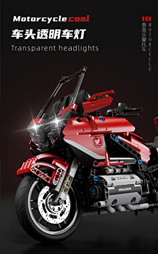 litodinogo TGL T3041 Klemmbausteine Technik klassisches Motorrad Spielzeug Bausteine Bausatz, Fahrzeug-Set… – Bild 7
