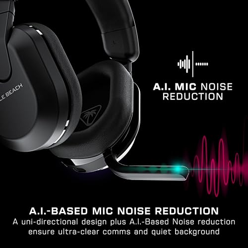 Image of Turtle Beach Stealth 600 Wireless Multiplatform Gaming Headset Renewed, PS5 | PlayStation, PC, Bluetooth, 50mm Drivers, Rechargeable 80-Hr Battery, Noise-Cancelling Flip-to-Mute Mic, Memory Foam, Black